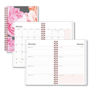 Blue Sky® Joselyn Weekly-monthly Planner, Joselyn Floral Artwork, 8 X 5, Pink-peach-black Cover, 12-month (jan To Dec): 2022 freeshipping - TVN Wholesale